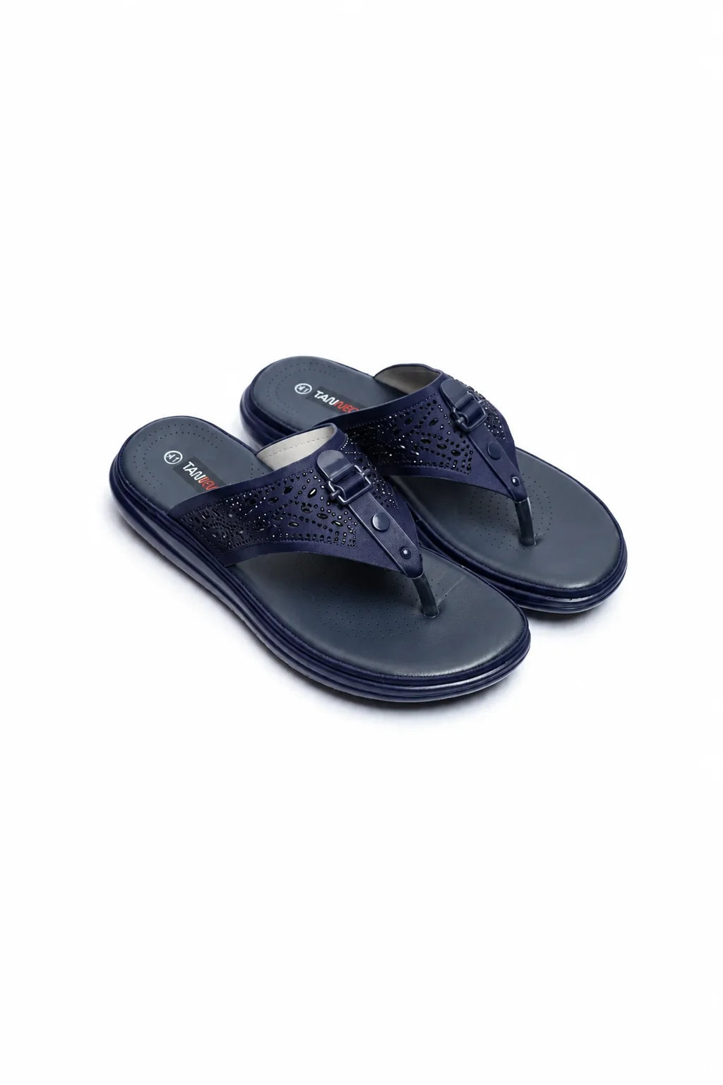 Navy Premium PU Medicated Chappal