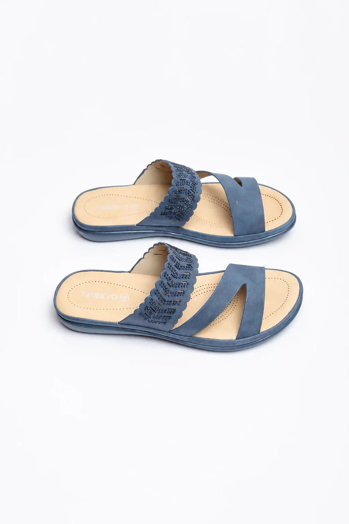 Navy Blue Medicated Slipper