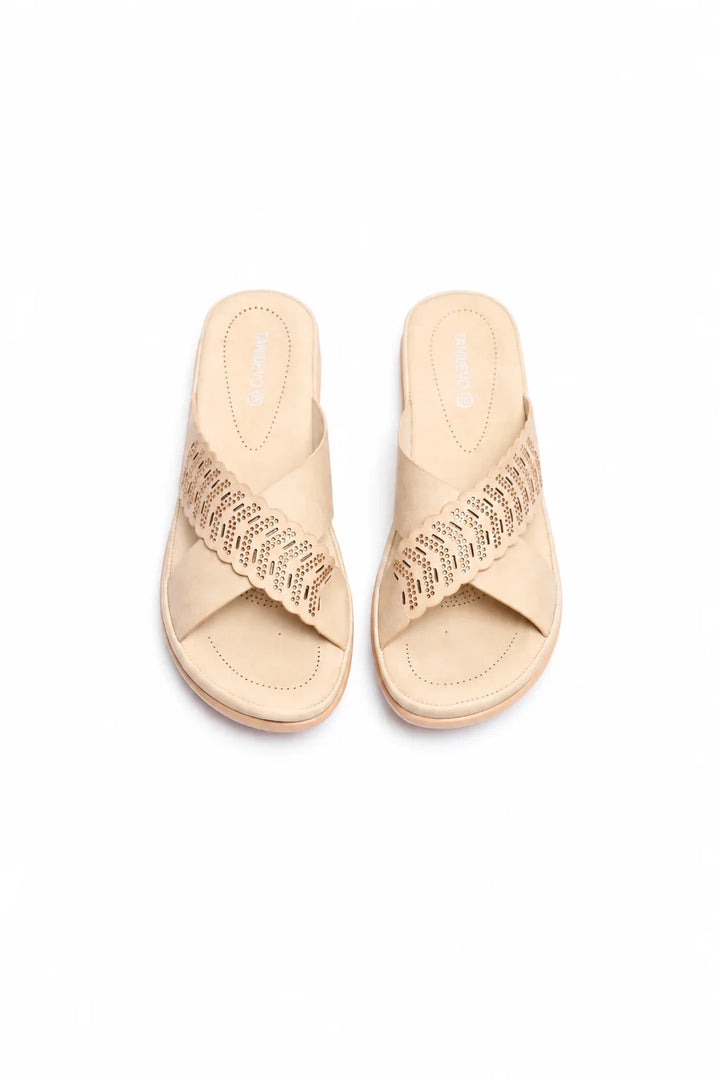 Comfortable Cream Medicated Slipper