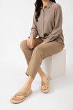 Comfortable Cream Medicated Slipper