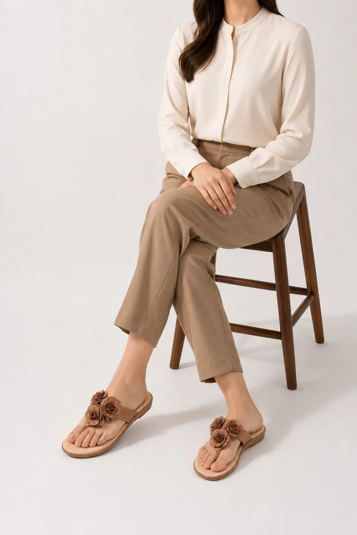 Elegant Mustard Medicated Slipper