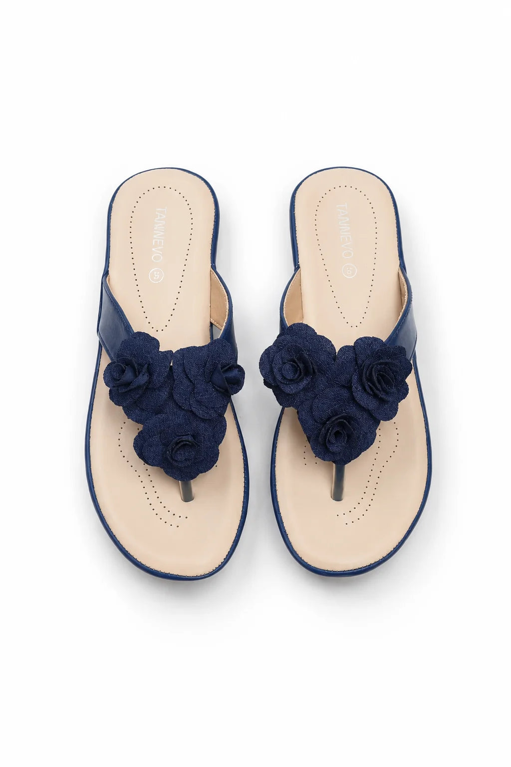 Elegant Navy Blue Medicated Slipper