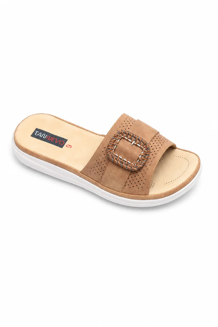 Mustard Elegant PU Medicated Slipper