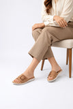 Mustard Elegant PU Medicated Slipper