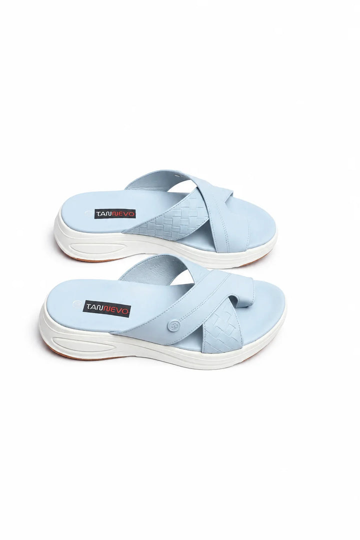 Luxury Blue Designer Medicated Slipper