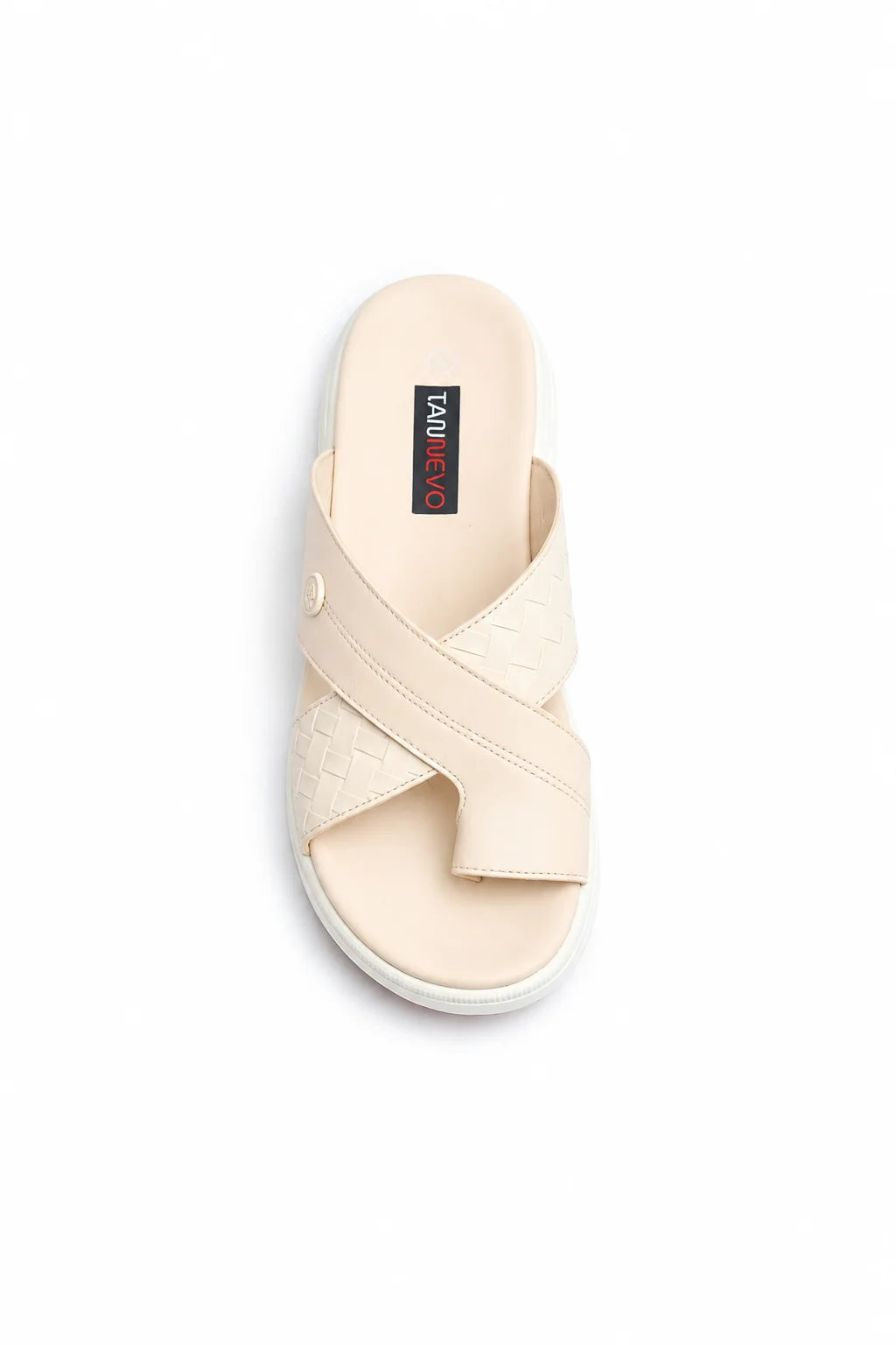 Luxury Cream Designer Medicated Slipper