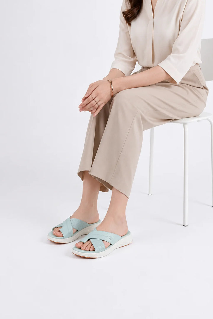 Luxury Green Designer Medicated Slipper