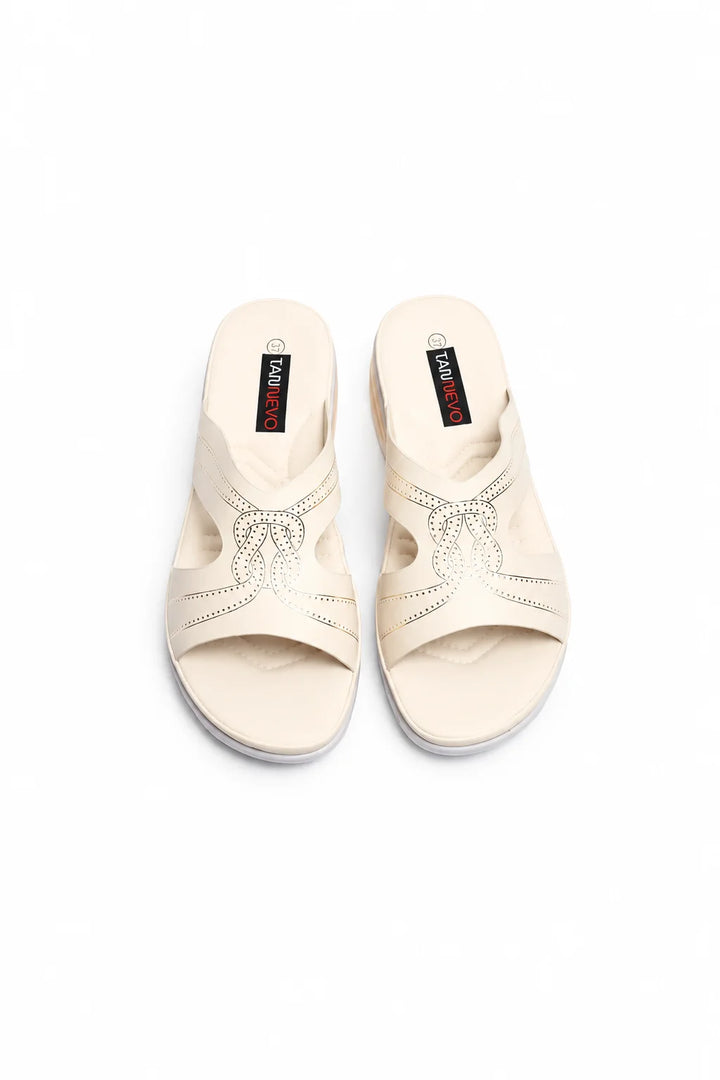 Elegant Beige Comfort Medicated Slipper