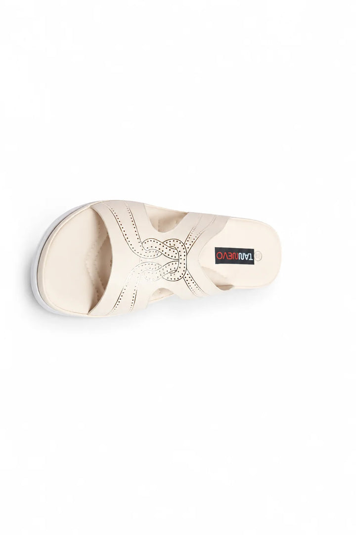 Elegant Beige Comfort Medicated Slipper