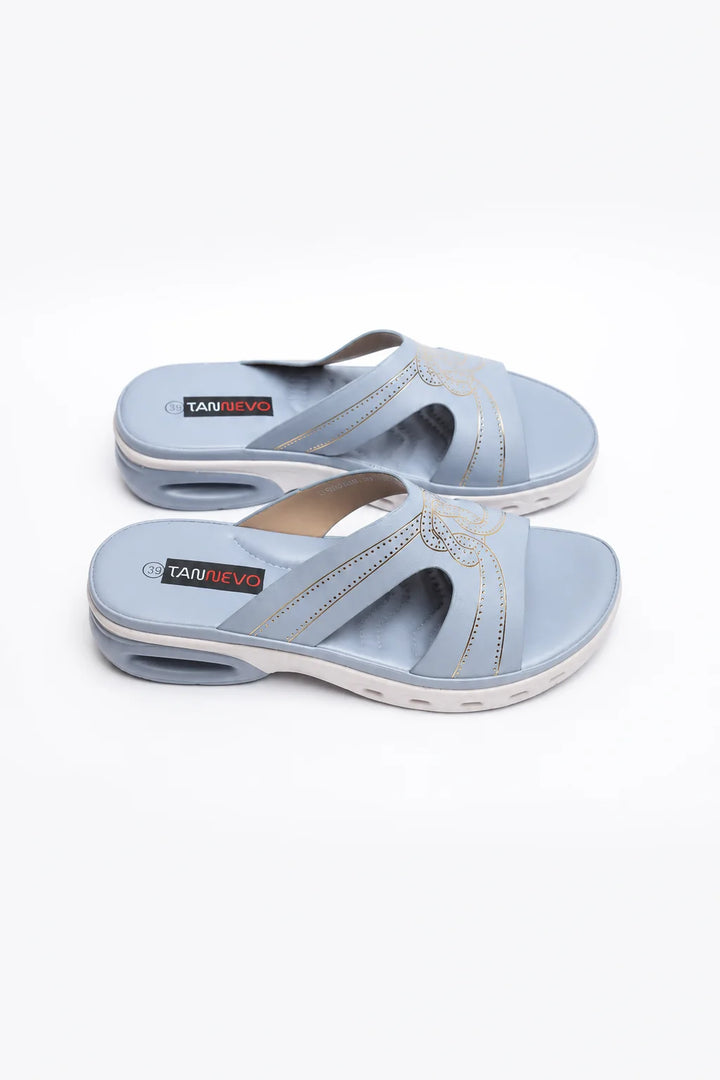 Elegant Blue Comfort Medicated Slipper