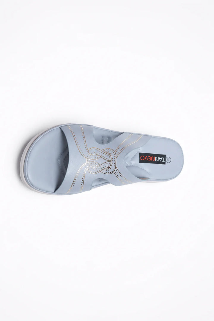 Elegant Blue Comfort Medicated Slipper