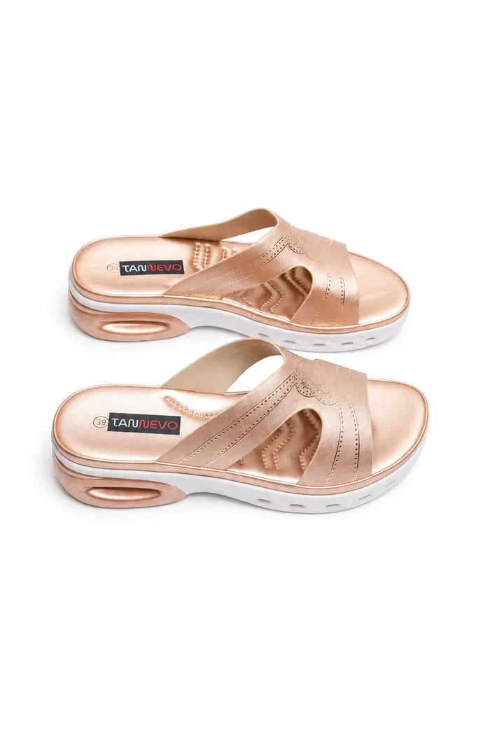 Elegant Champagne Comfort Medicated Slipper