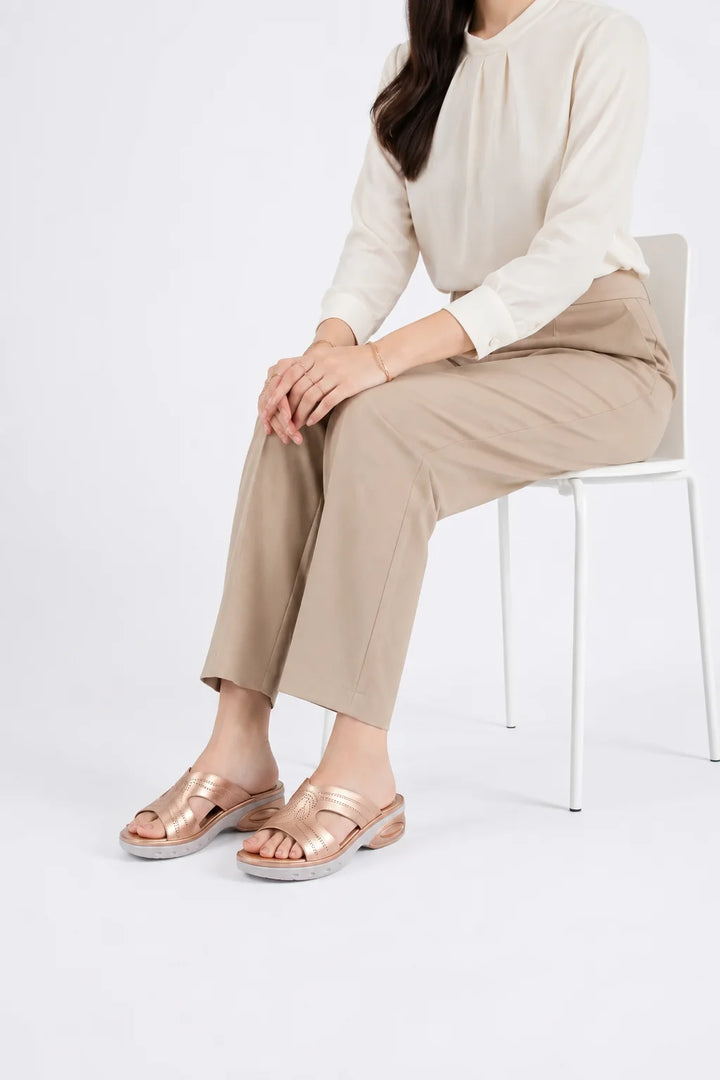 Elegant Champagne Comfort Medicated Slipper