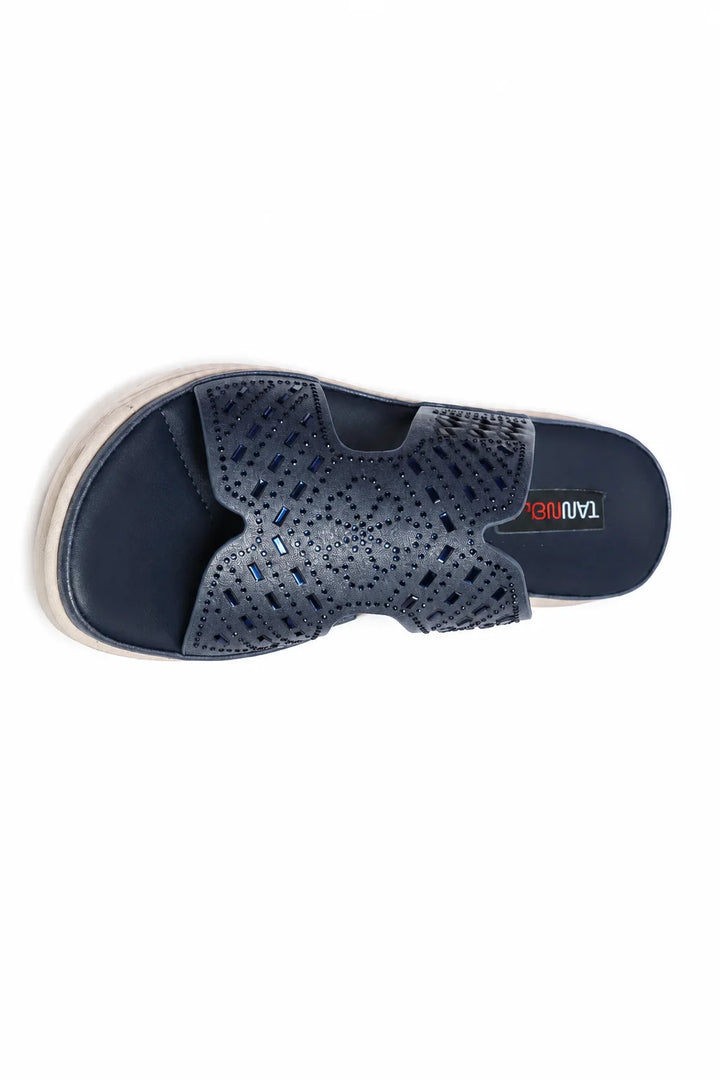 Luxury Blue Soft Sole Medicated Slipper
