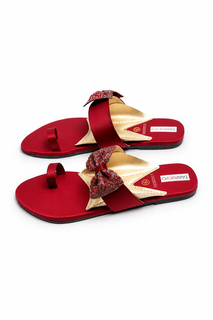 Elegant Maroon Stylish Slipper