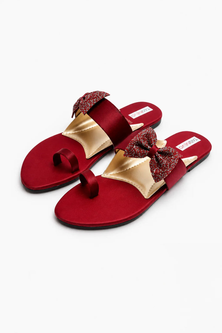 Elegant Maroon Stylish Slipper