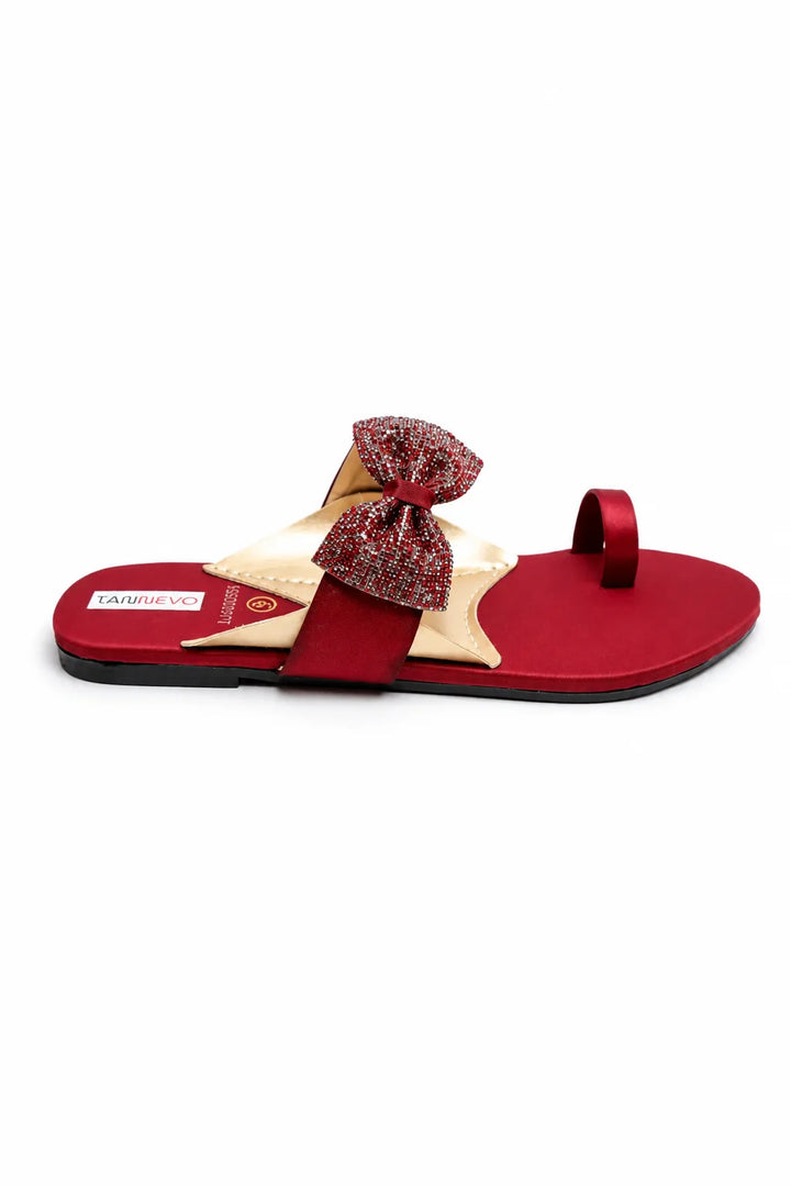 Elegant Maroon Stylish Slipper