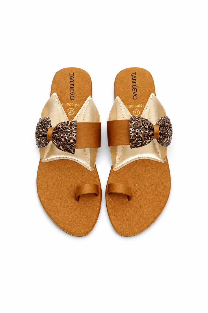 Elegant Beige Stylish Slipper