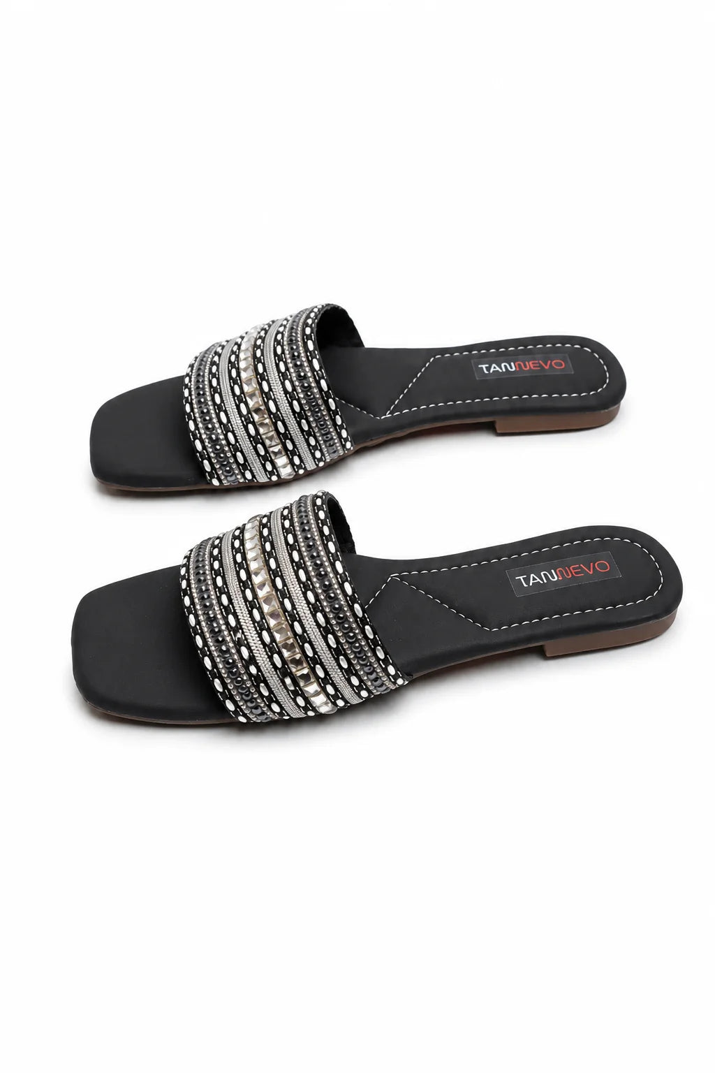 Modern Black Flat Slipper