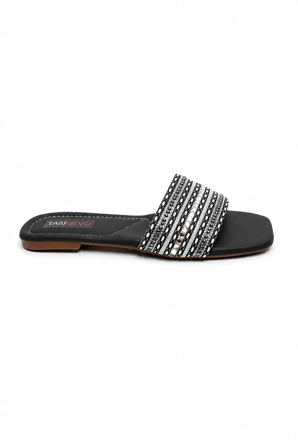 Modern Black Flat Slipper
