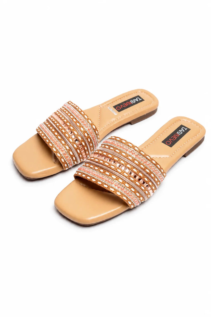 Modern Camel Flat Slipper