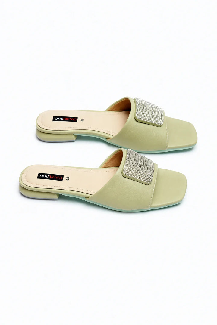 Trendy Ash Green Slipper