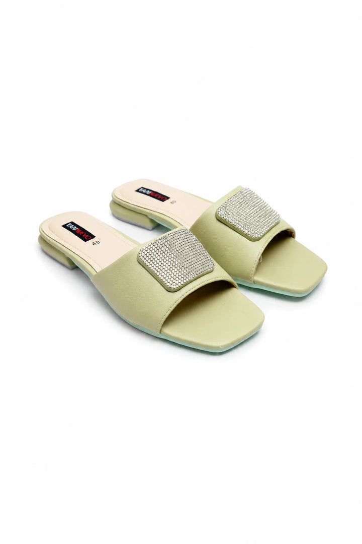 Trendy Ash Green Slipper