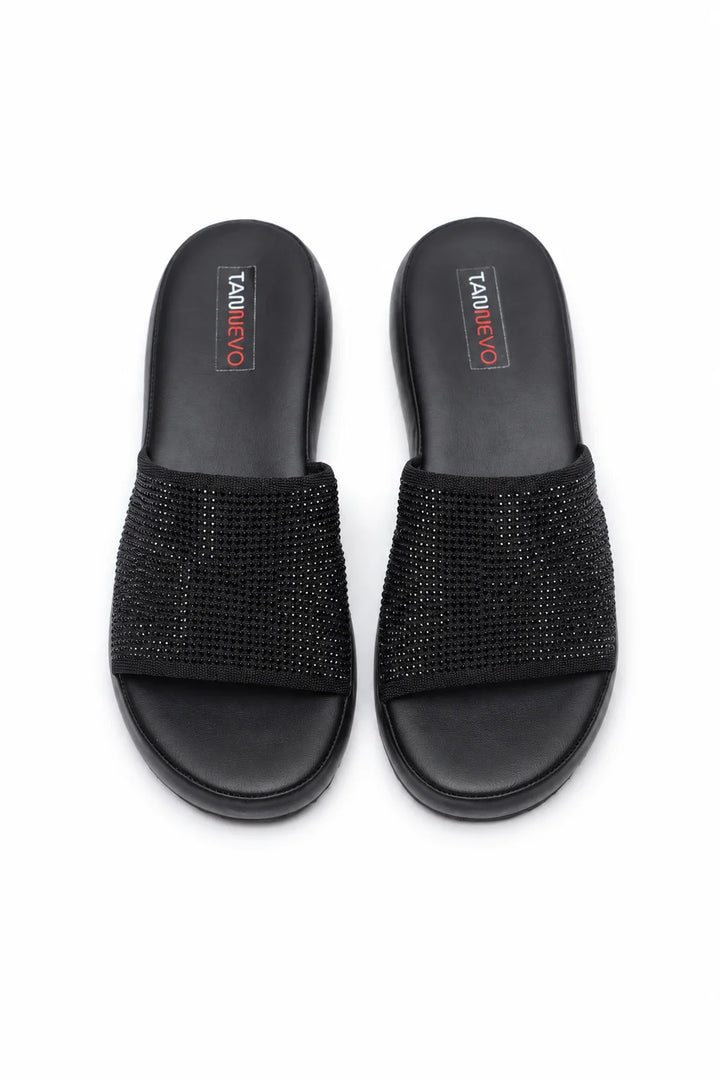 Luxury Black Designer Medicated Slipper