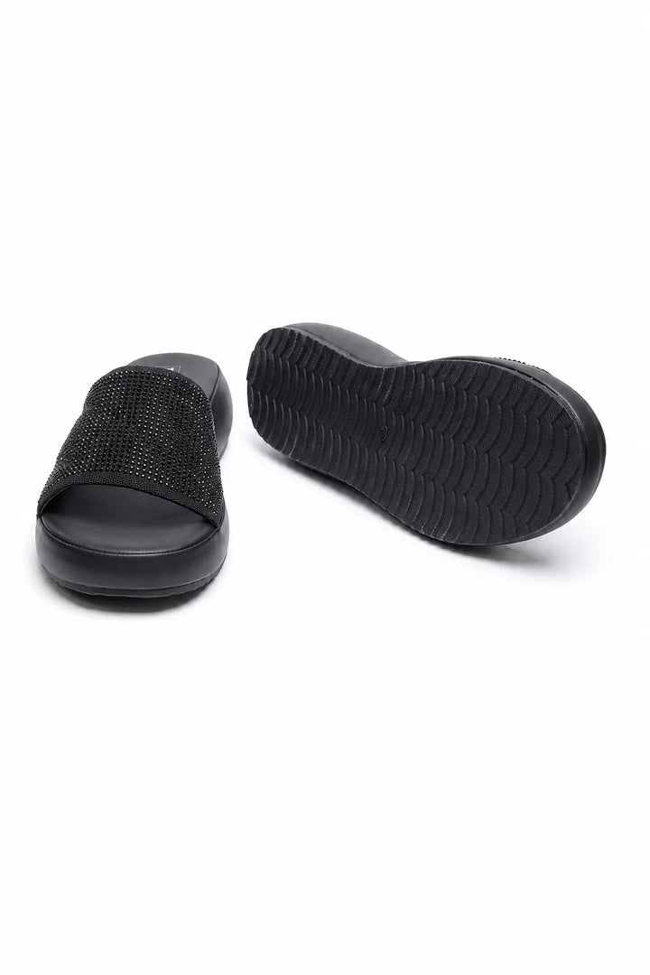 Luxury Black Designer Medicated Slipper