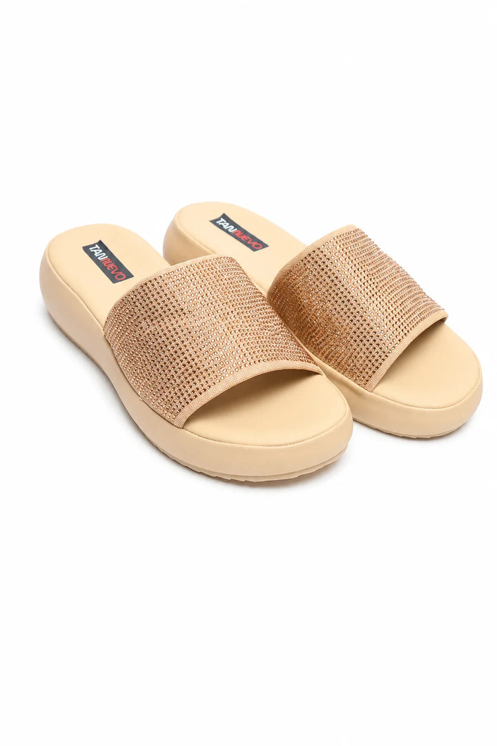Luxury Khaki Designer Medicated Slipper