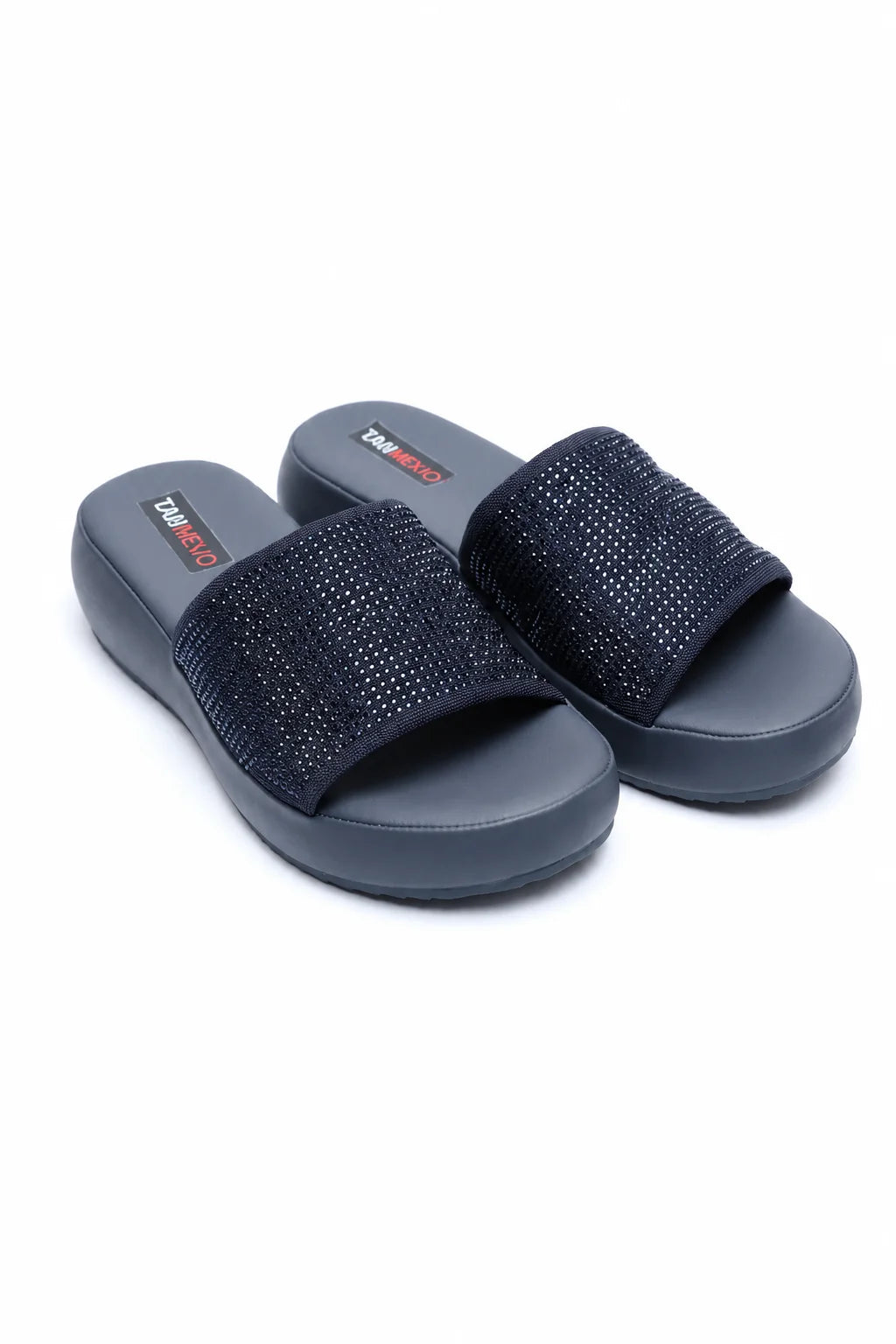 Luxury Navy Designer Medicated Slipper