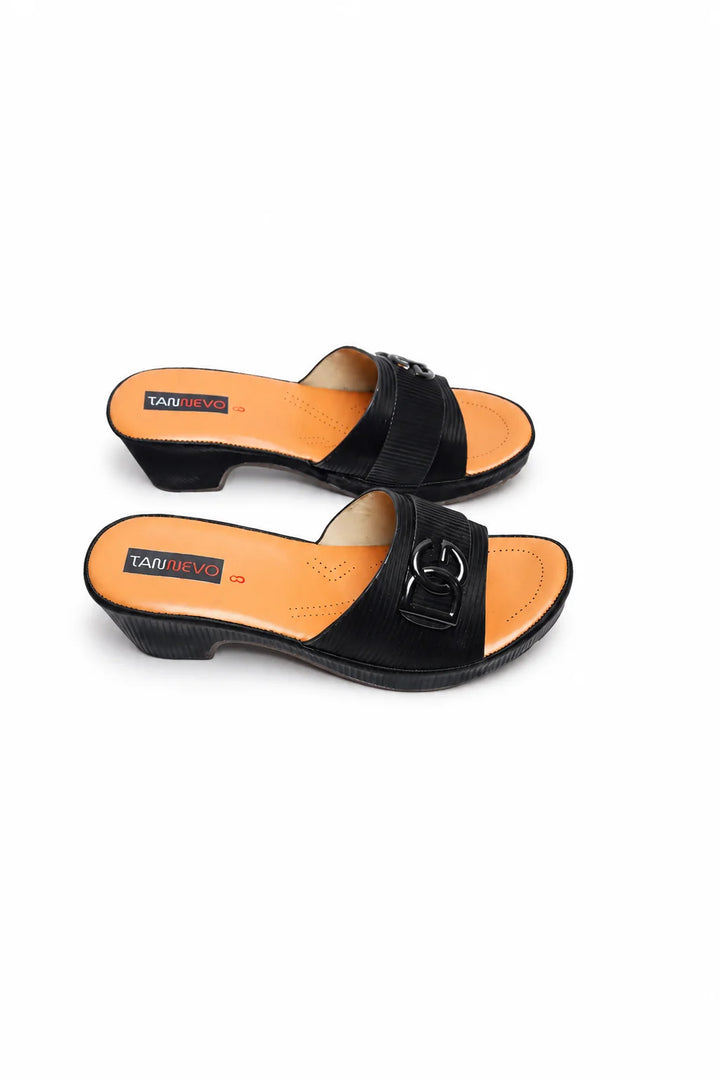 Premium Black Casual Medicated Slipper