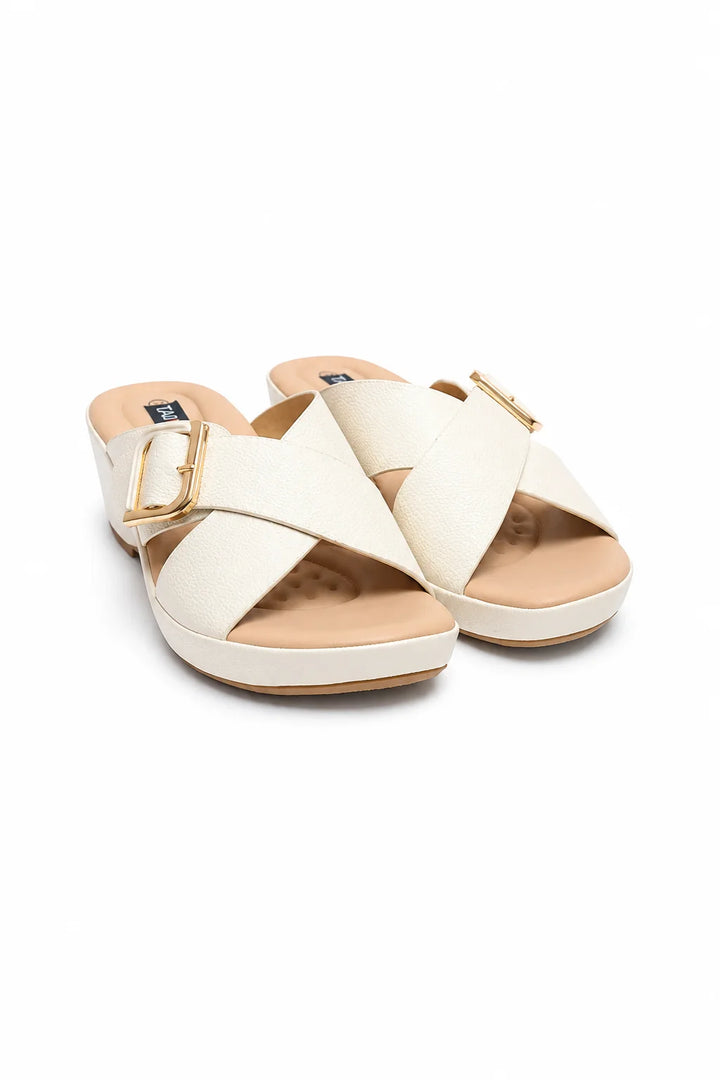 Cream Elegant Premium Medicated Slipper