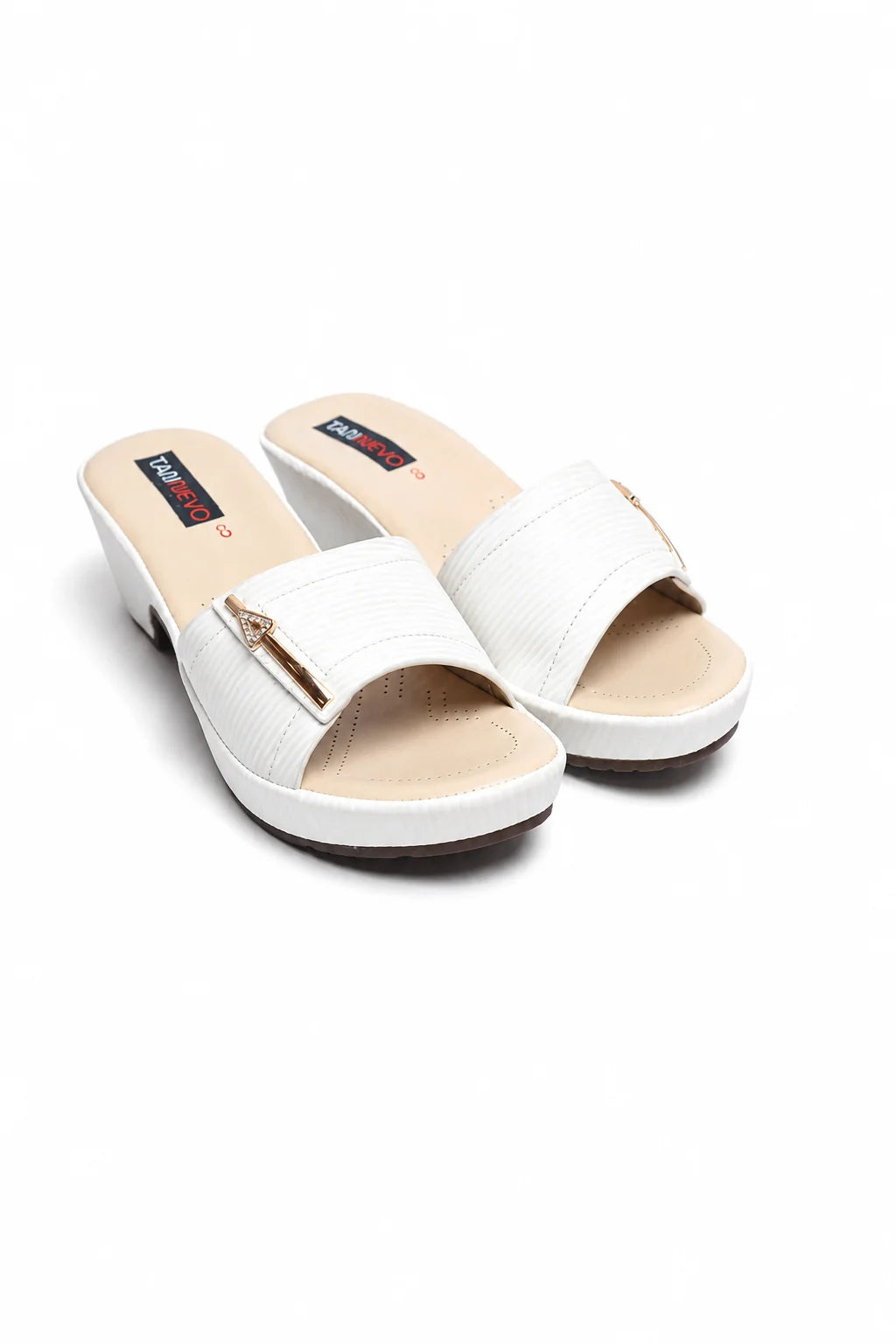 Stylish White Comfort Medicated Slipper