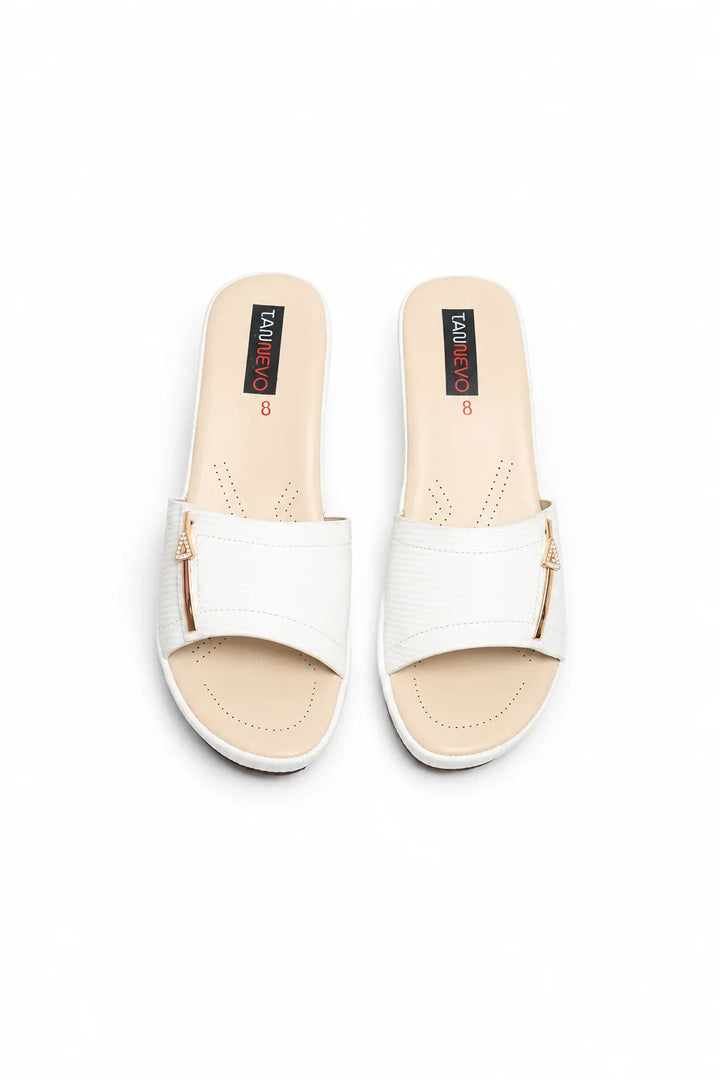 Stylish White Comfort Medicated Slipper