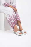 Stylish White Comfort Medicated Slipper