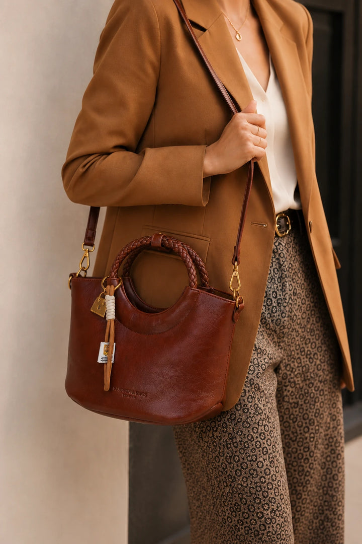 Maroon Elegant Daily Handbag