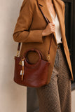 Maroon Elegant Daily Handbag