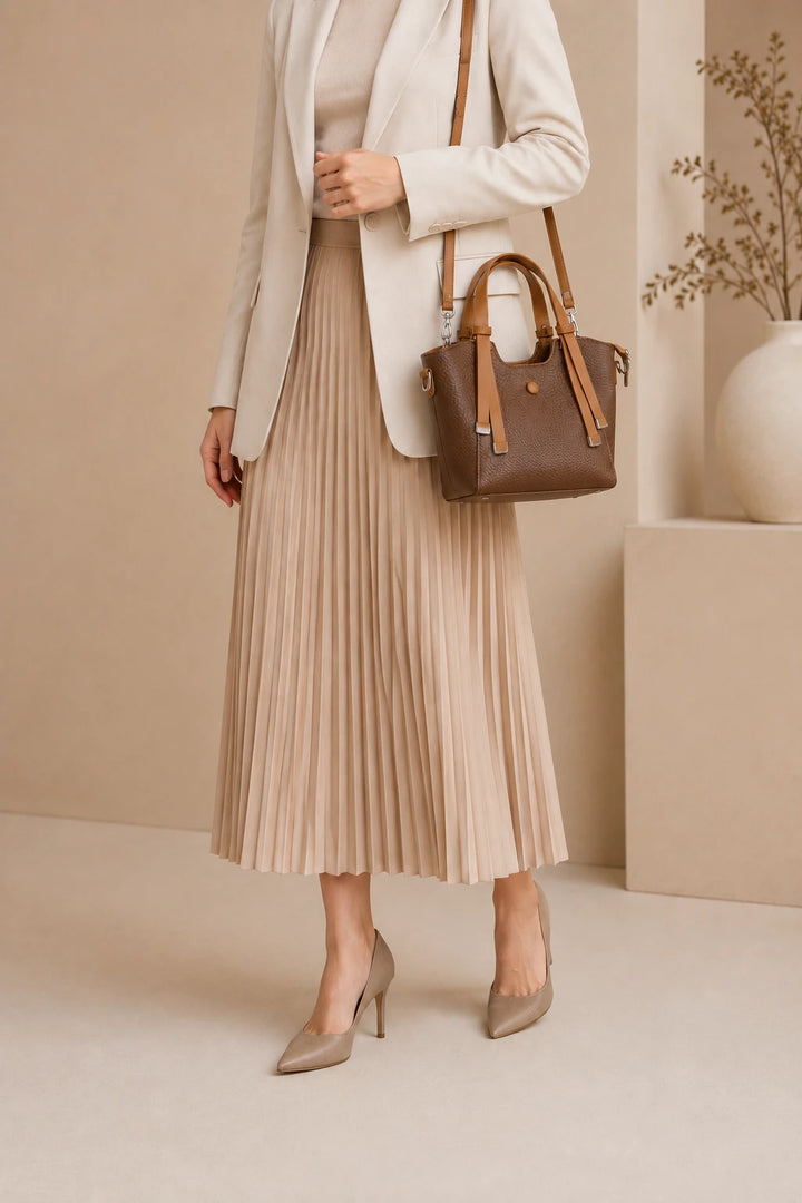 Khaki Elegant Fashion Handbag