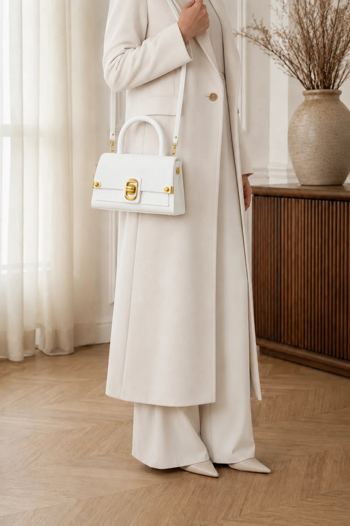 White Minimal Fashion Handbag
