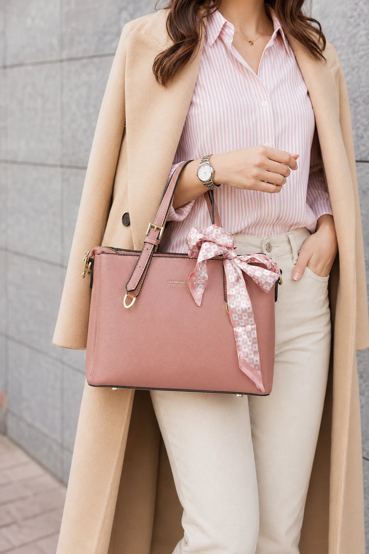 Rose Brown Signature Handbag