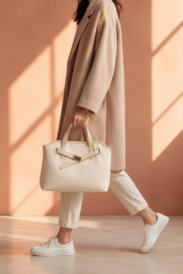 Off-White Luxe Statement Handbag
