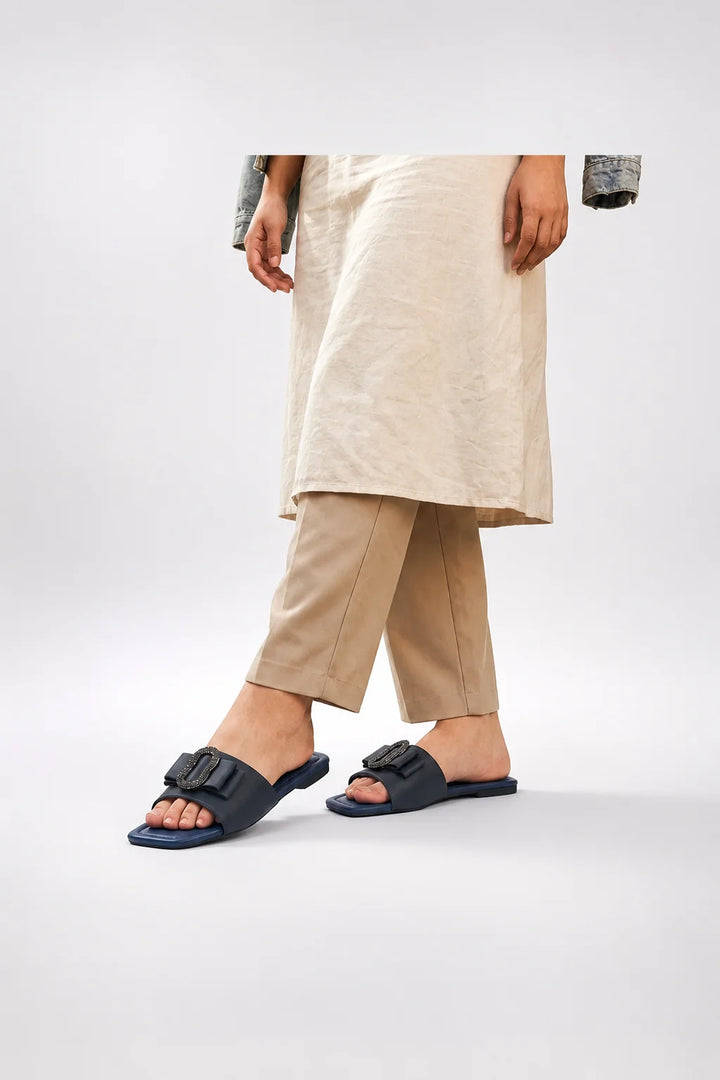 Elegant Navy Minimal Slipper