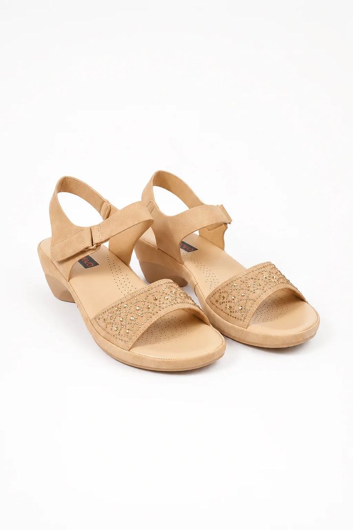 Elegant Beige Comfort Sandal