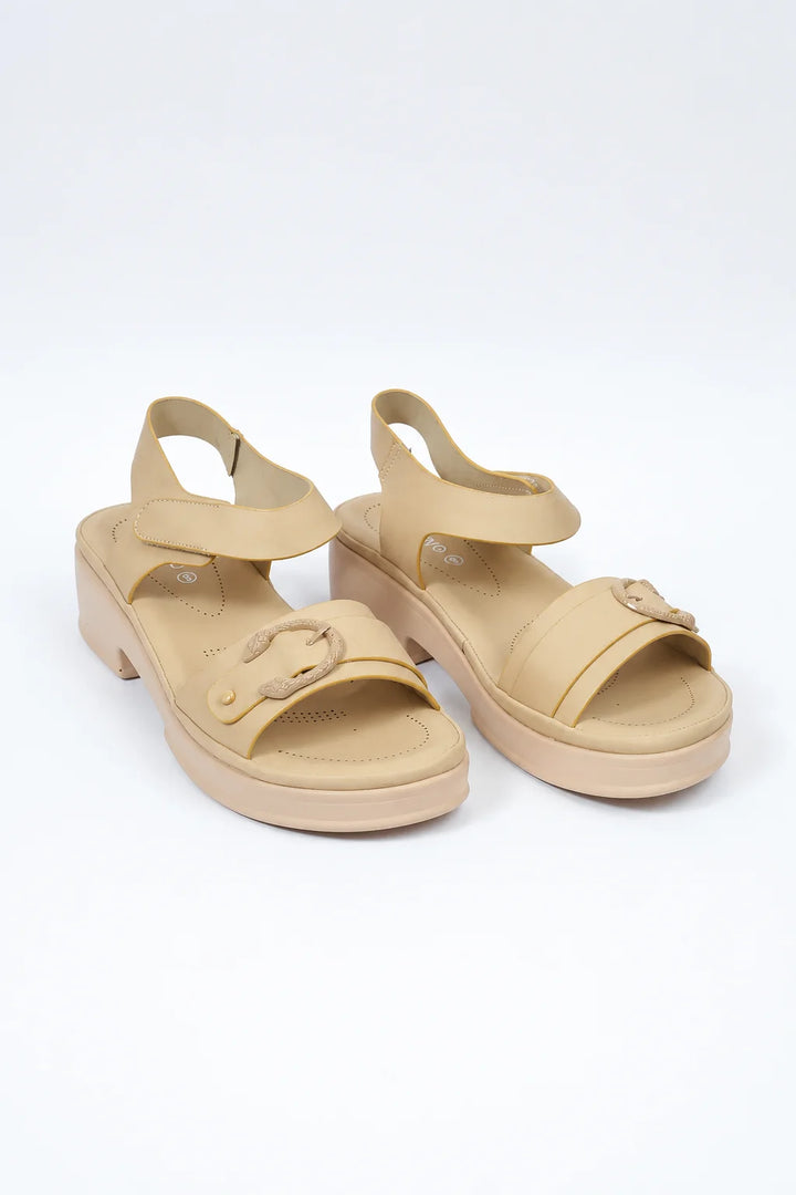 Premium Cream Leather Sandal