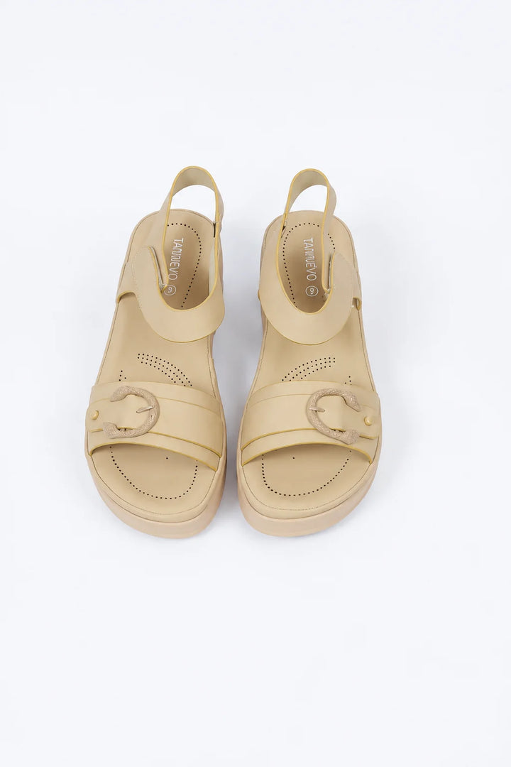 Premium Cream Leather Sandal