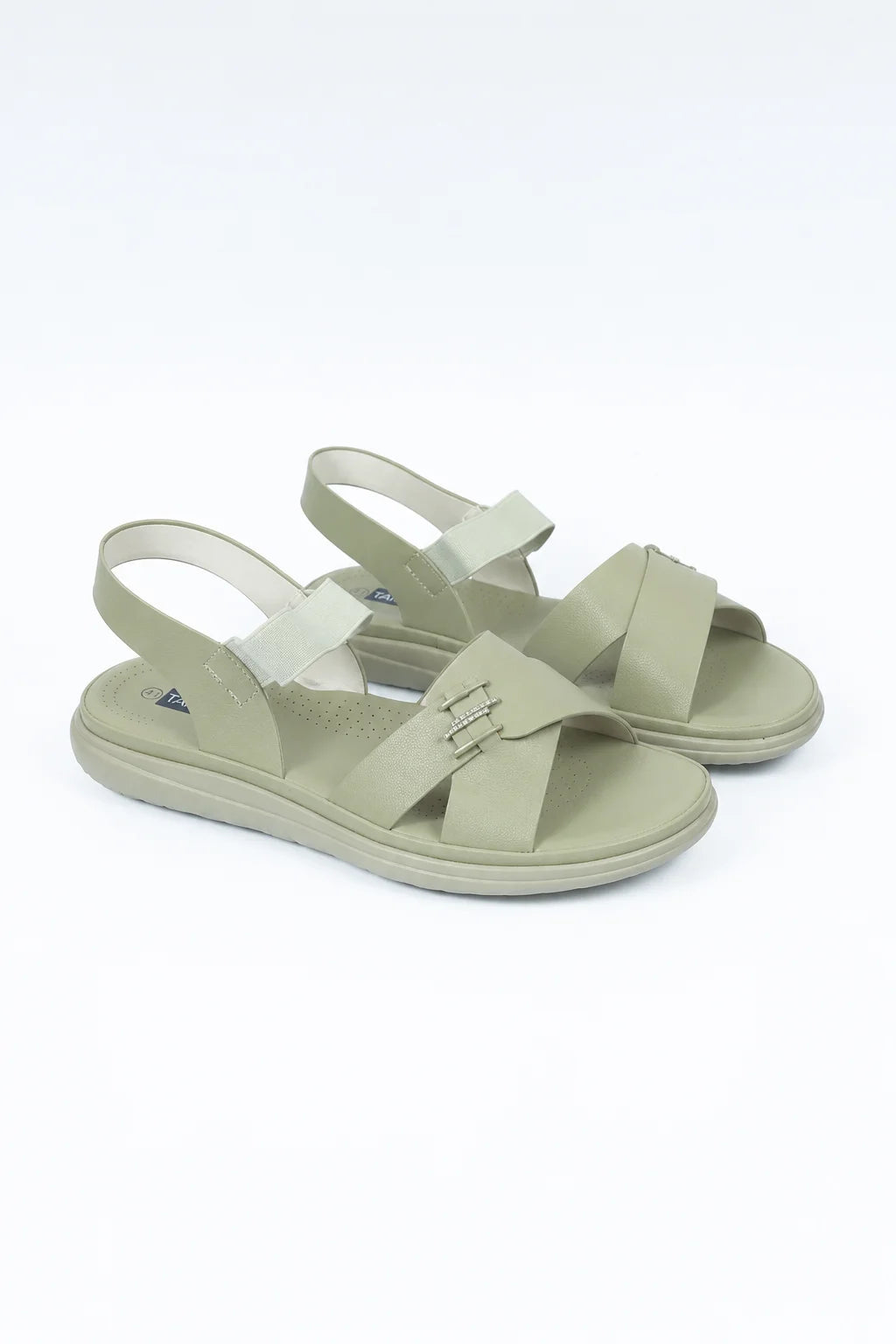 Green Modern PU Sandal Medicated