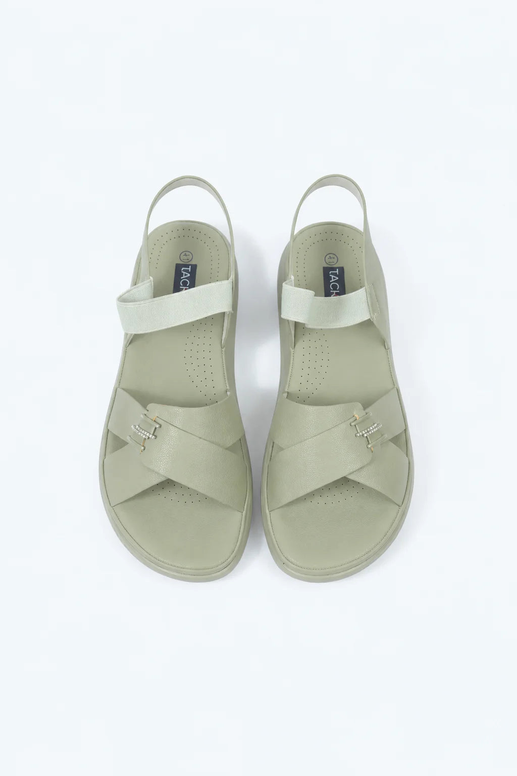 Green Modern PU Sandal Medicated