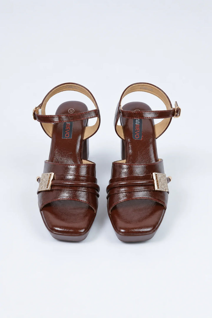 Elegant Maroon Designer Sandal