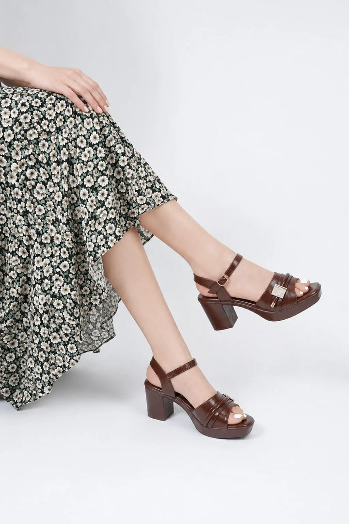 Elegant Maroon Designer Sandal